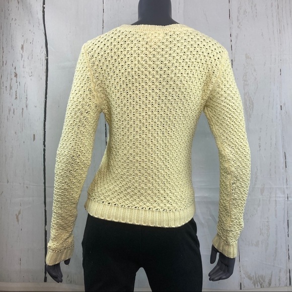 Andrea Jovine pale yellow knit sweater - Picture 3 of 5
